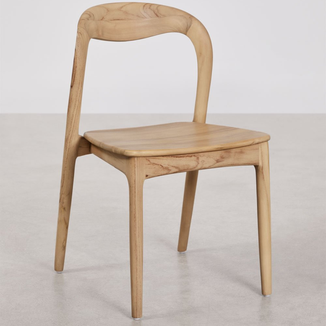 Varmus Teak Wood Garden Chair – Japandi Inspired Design