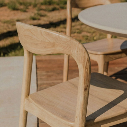 Varmus Teak Wood Garden Chair – Japandi Inspired Design