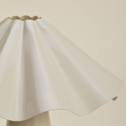Veyora 40 cm Iron Table Lamp with Undulating Shade