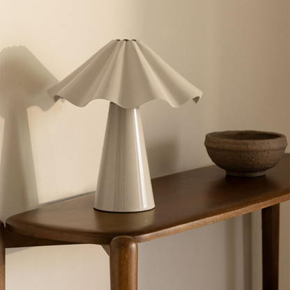 Veyora 40 cm Iron Table Lamp with Undulating Shade