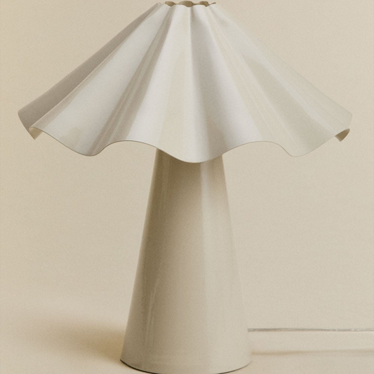 Veyora 40 cm Iron Table Lamp with Undulating Shade