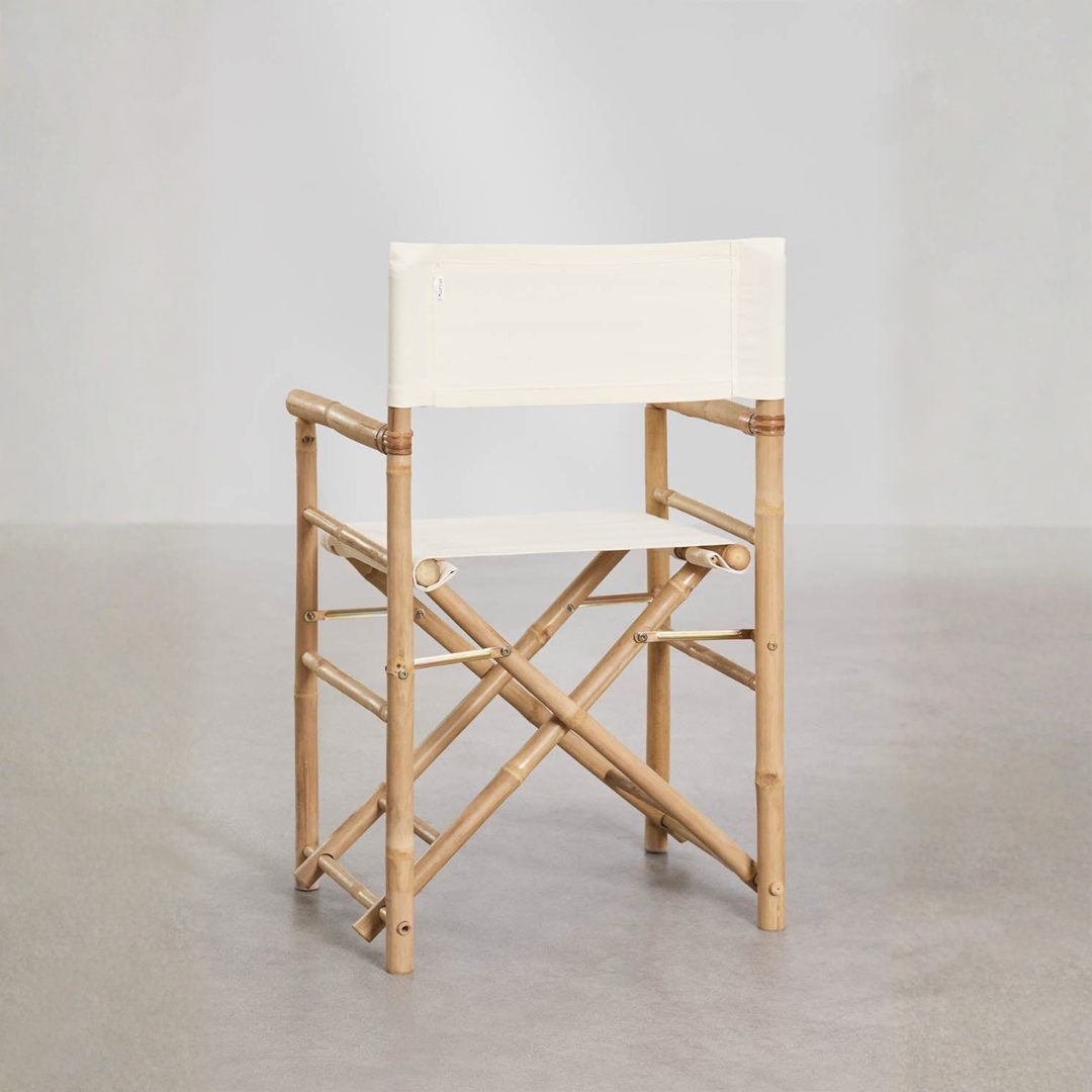 Woody Bamboo Folding Garden Director's Chair – Outdoor Comfort
