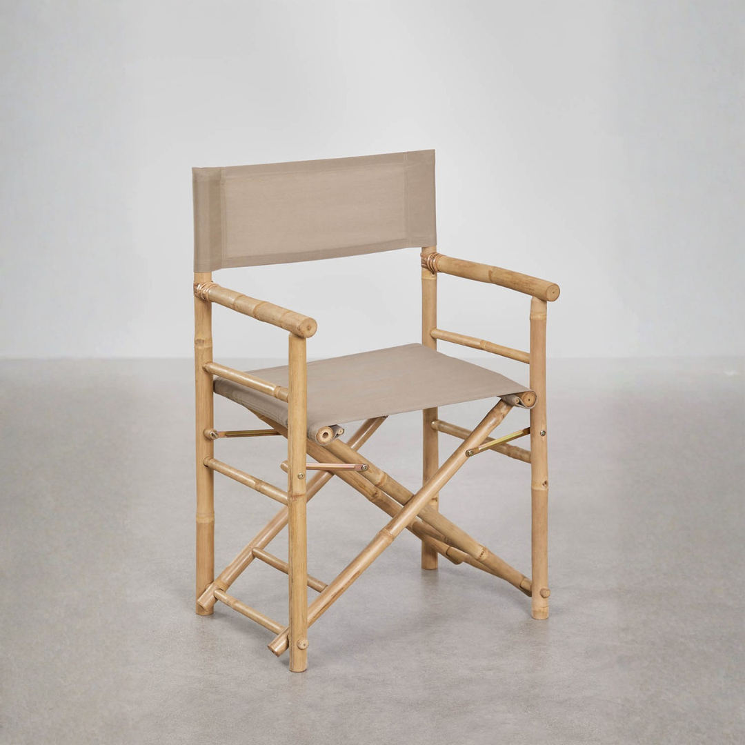 Woody Bamboo Folding Garden Director's Chair – Outdoor Comfort