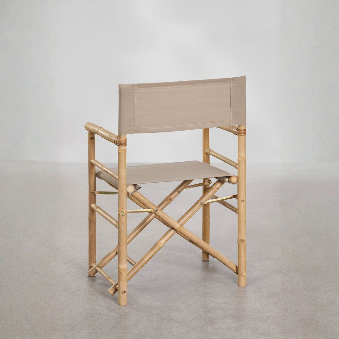 Woody Bamboo Folding Garden Director's Chair – Outdoor Comfort