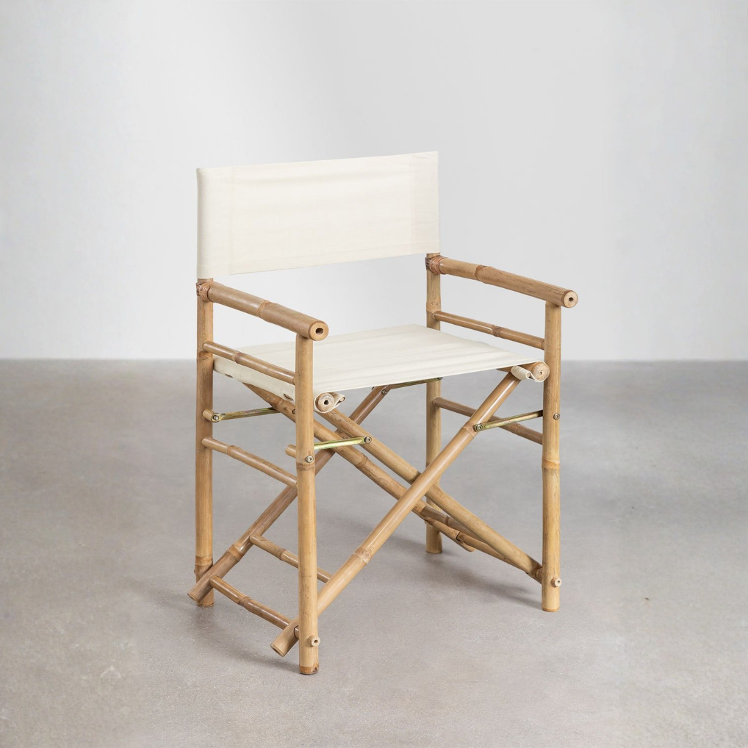 Woody Folding Bamboo Director's Chair – Stylish & Functional
