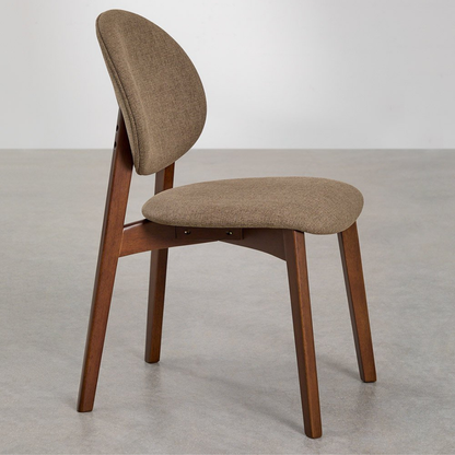 Yamena Dining Chair in Wood & Fabric – Modern Design