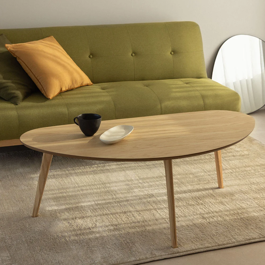 Yavik Coffee Table in MDF & Oak – Natural Wood Finish