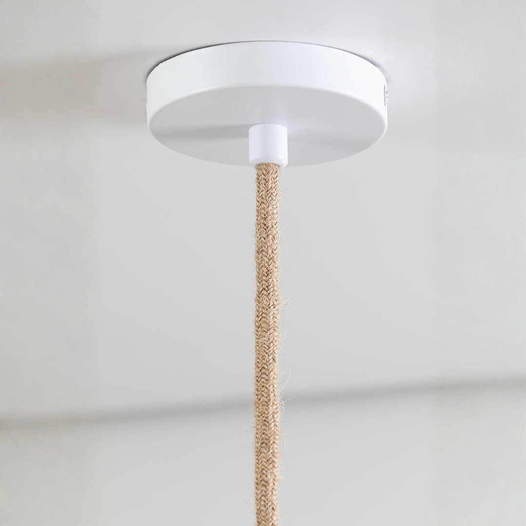 Yereh Rattan Hanging Ceiling Lamp Ø40 cm in Khaki Green