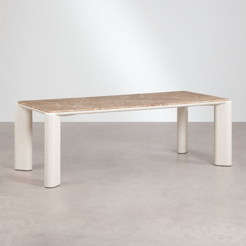 Zanzibar Rectangular Dining Table 220x100 cm MDF & Marble
