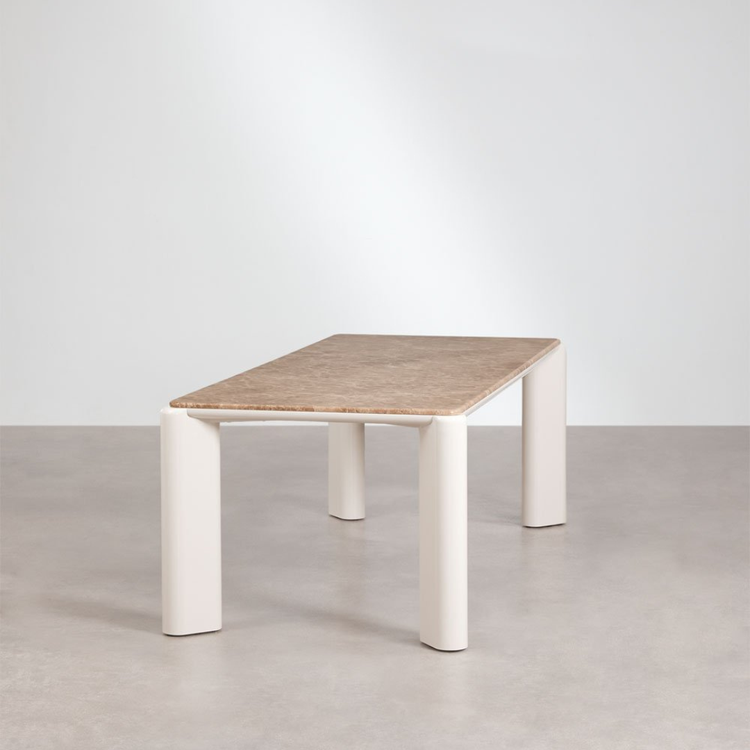 Zanzibar Rectangular Dining Table 220x100 cm MDF & Marble